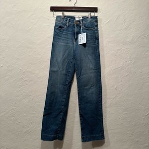 NWT FRAME denim deans le high straight sz 25